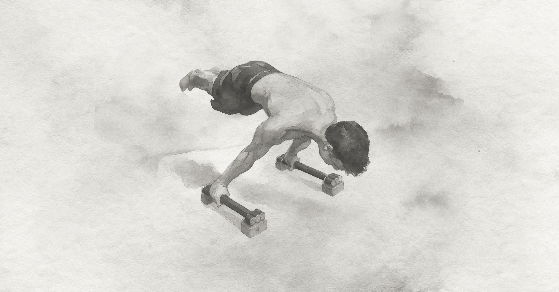 A sketch of me doing the planche